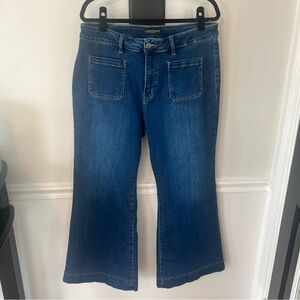 Flying Banana Indigo Blue Wide Leg Flare Jeans